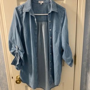 Crown & Ivy Denin Tunic Top